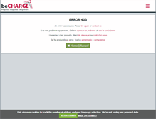 Tablet Screenshot of becharge.fr